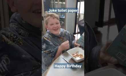 Deb & Matt Chat on YT: Happy Birthday with Joke Toilet Paper #happybirthday #jokes #family