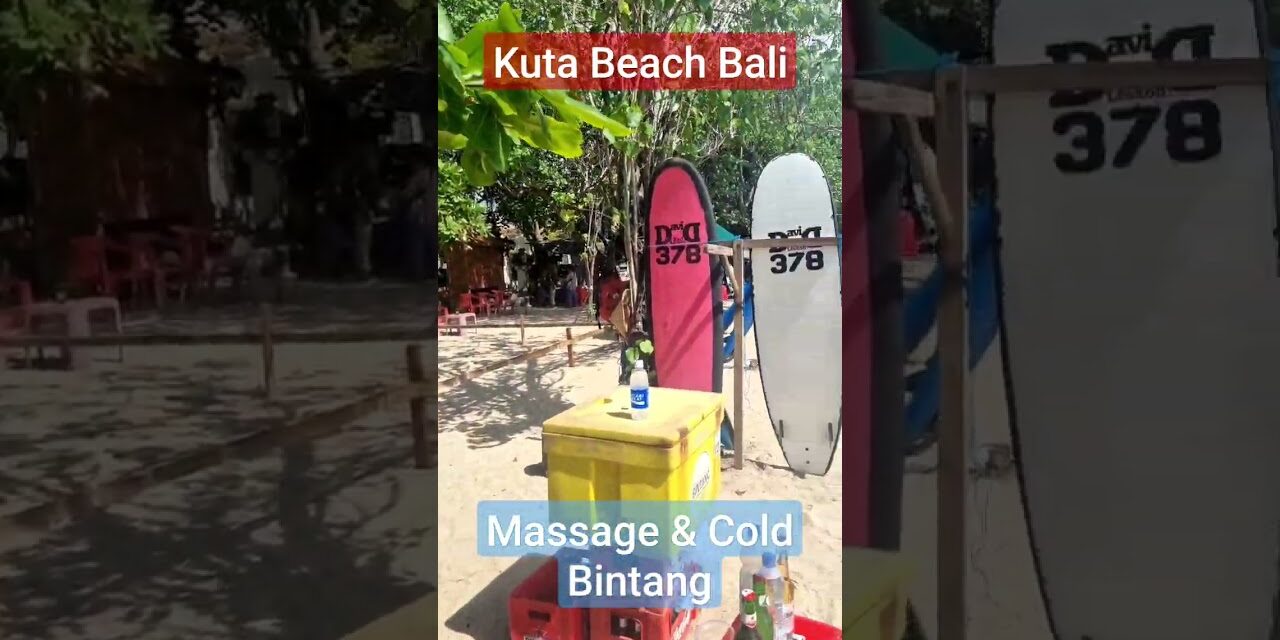 Deb & Matt Chat on YT: Back to Bali. Cold Bintang, good massage and ocean sounds. Great beach side massage from Anik.