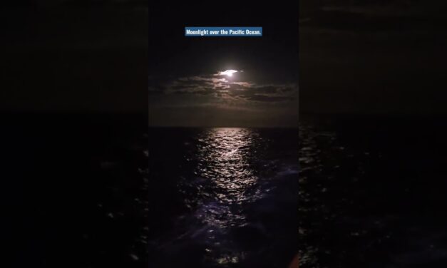 Deb & Matt Chat on YT: Moon rising over the Pacific Ocean. #beauty #nature #ocean #travel