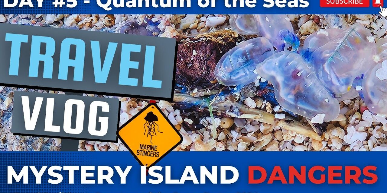 Deb & Matt Chat on YT: DAY #5 Vlog Quantum of the Seas Mystery Island Danger Blue Bottles