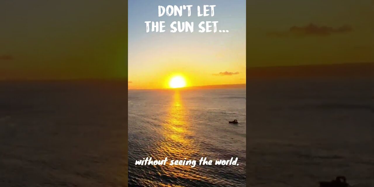 Deb & Matt Chat on YT: Share with your #travel buddy. #sunset #cruise #love #shorts