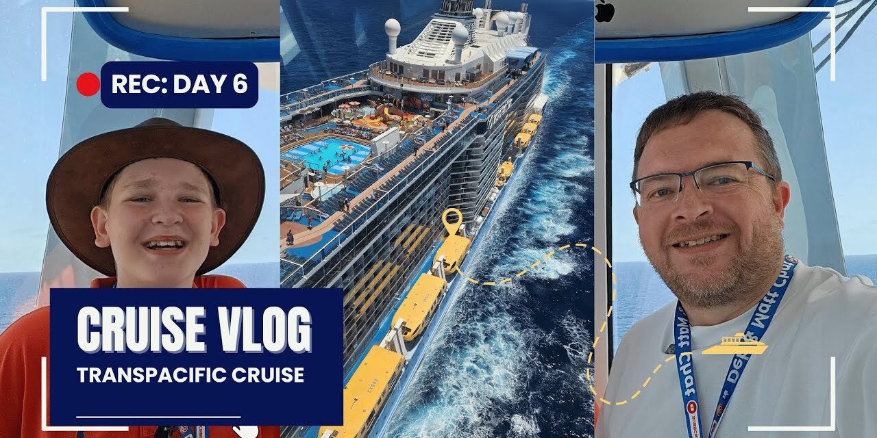 Deb & Matt Chat on YT: Day 6 Vlog Transpacific Cruise Ovation of the Seas Sydney to Hawaii Royal Caribbean