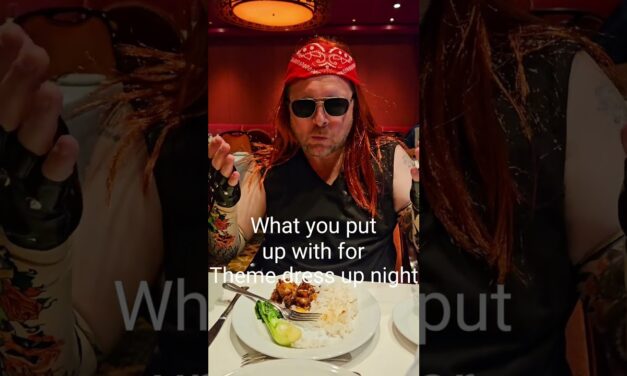 Deb & Matt Chat on YT: What you put up with for theme nights on a cruise #cruise #wigs #rock