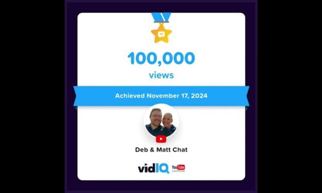 Deb & Matt Chat on YT: Thank you to you all for watching our videos. Today we reached 100,000 views #cruiselife #cruise