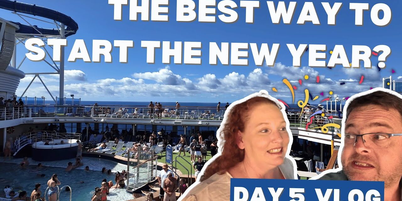 Deb & Matt Chat on YT: 🌊 New Year’s Day at Sea! 🎉 Relaxing, Brunch & Fun on Pacific Encounter! 🛳️ | Day 6 Cruise Vlog