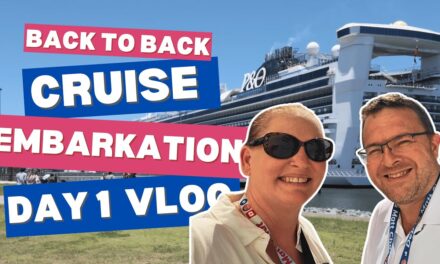 Deb & Matt Chat on YT: What happens on Embarkation Day? P&O Pacific Encounter New Years B2B Cruise Day 1 Vlog