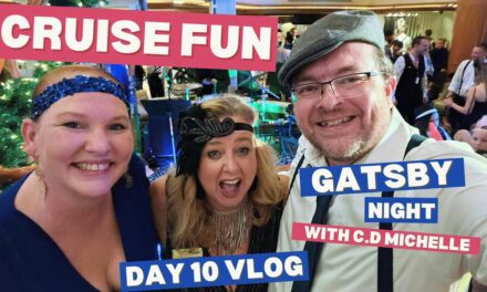 Deb & Matt Chat on YT: Cruise THEME NIGHT, fun at the HUGE GATSBY PARTY! Pacific Encounter Day 10 VLOG