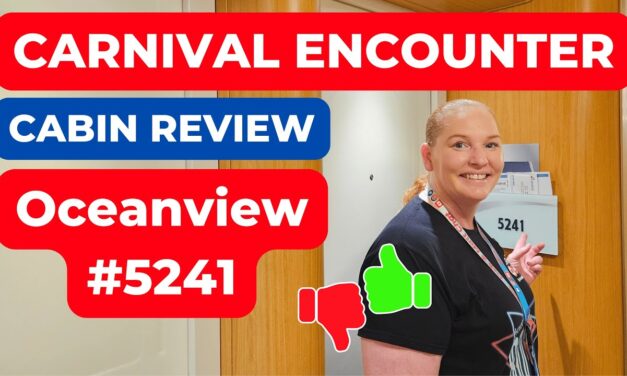 Deb & Matt Chat on YT: Cruise Cabin REVIEW – Carnival Encounter 5241 Oceanview – Thumbs up or Thumbs Down?