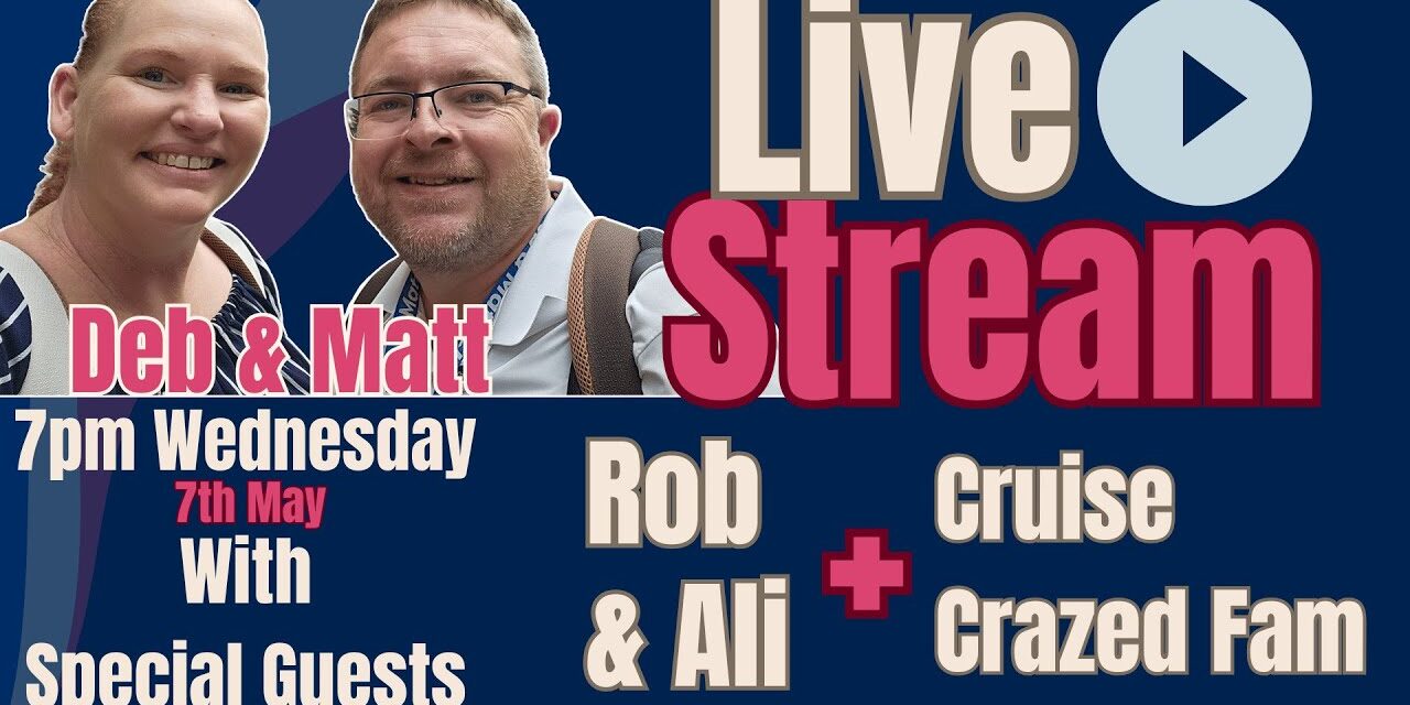 Deb & Matt Chat on YT: We need to chat! Deb and Matt, Cruise Crazed Fam, Rob & Ali Live Stream
