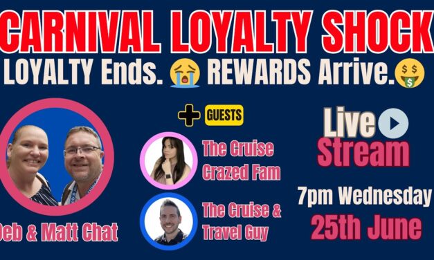 Deb & Matt Chat on YT: Carnival Rewards vs VIFP Club – What’s Changing & What It Means (With Cruise Guests!)