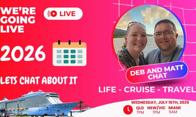 Deb & Matt Chat on YT: Cruise – Life – Travel Where to go in 2026 and More – Lets Chat about it