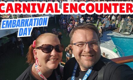 Deb & Matt Chat on YT: Carnival Encounter Cruise Embarkation Day | From Bag Drop to the 80’s Party!