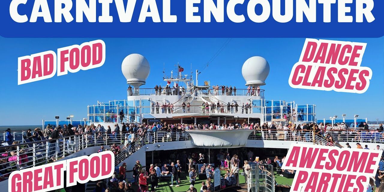 Deb & Matt Chat on YT: Carnival Encounter Cruise Vlog Day 2 | Good Food, Bad Food & 80’s Rock-n-Glow Party!