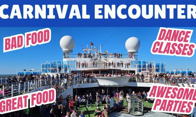 Deb & Matt Chat on YT: Carnival Encounter Cruise Vlog Day 2 | Good Food, Bad Food & 80โs Rock-n-Glow Party!
