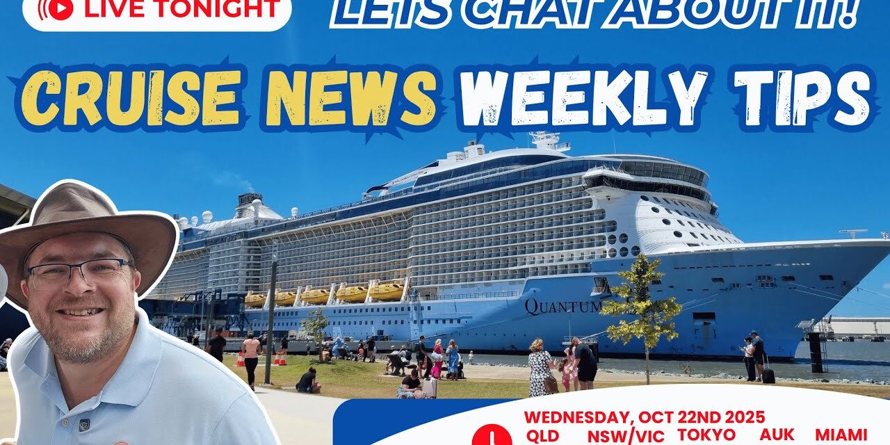 Deb & Matt Chat on YT: Let’s Chat About It – The Weekly Cruise News and Travel Tips Live stream