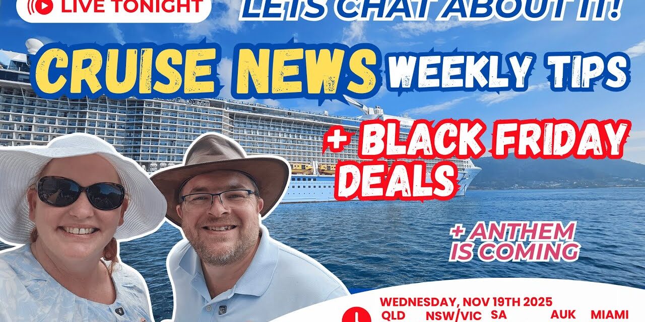 Deb & Matt Chat on YT: Black Friday Travel DEALS + This Week’s Cruise Headlines | LIVE with Deb & Matt