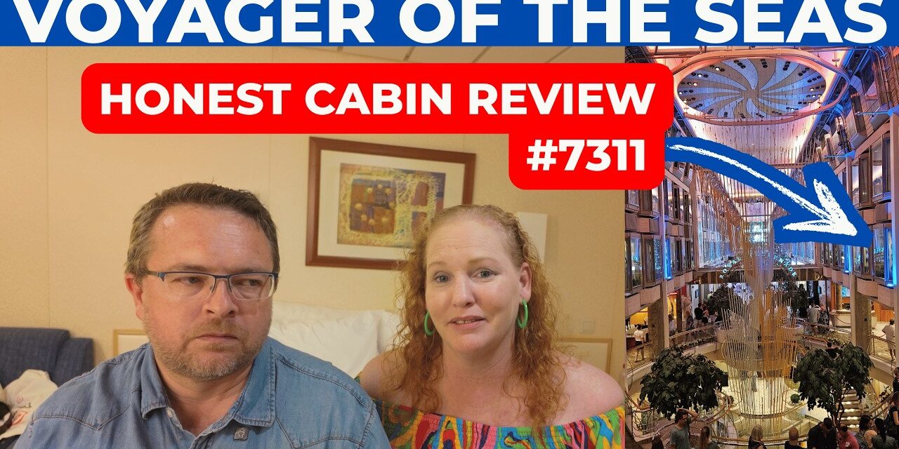 Deb & Matt Chat on YT: Voyager of the Seas Cabin 7311 Review 🚢 Promenade View Interior | Would We Stay Again?