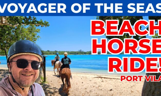 Deb & Matt Chat on YT: Horse Riding in Port Vila 🐎 | White Night on Voyager of the Seas