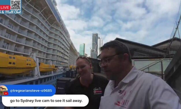 Deb & Matt Chat on YT: Live from Sydney Overseas Passenger Terminal Anthem of the Seas Returns