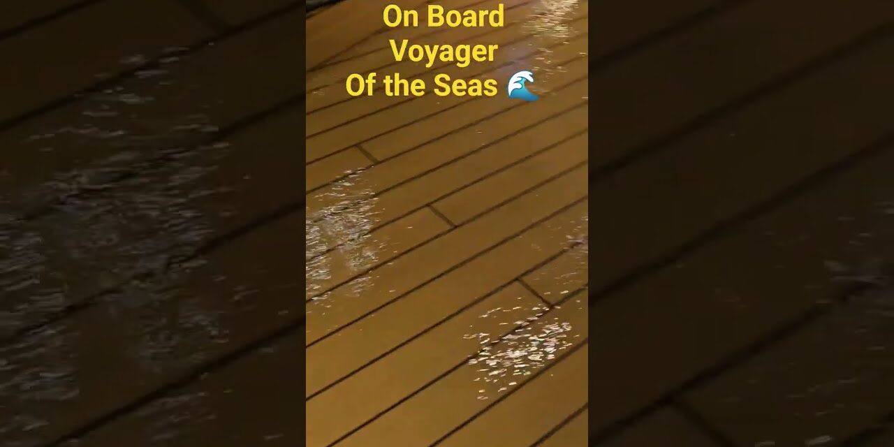 Deb & Matt Chat on YT: The deck becomes the pool #debandmattchat #voyageroftheseas