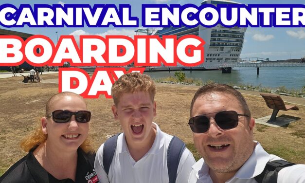 Deb & Matt Chat on YT: Carnival Encounter Cruise Embarkation Day Boarding Brisbane