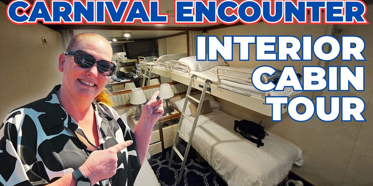 Deb & Matt Chat on YT: Carnival Encounter Cabin Tour 5236 | Interior Quad Room Review & First Impressions