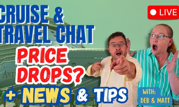 Deb & Matt Chat on YT: Cruise News LIVE 🚢 Port Cancelled, Prices Drop & Carnival Goes Halloween 🎃