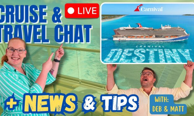 Deb & Matt Chat on YT: Cruise News LIVE 🚢 Carnival’s BIGGEST Ship Ever, Royal’s New Family Feature & Surprise Cruise!